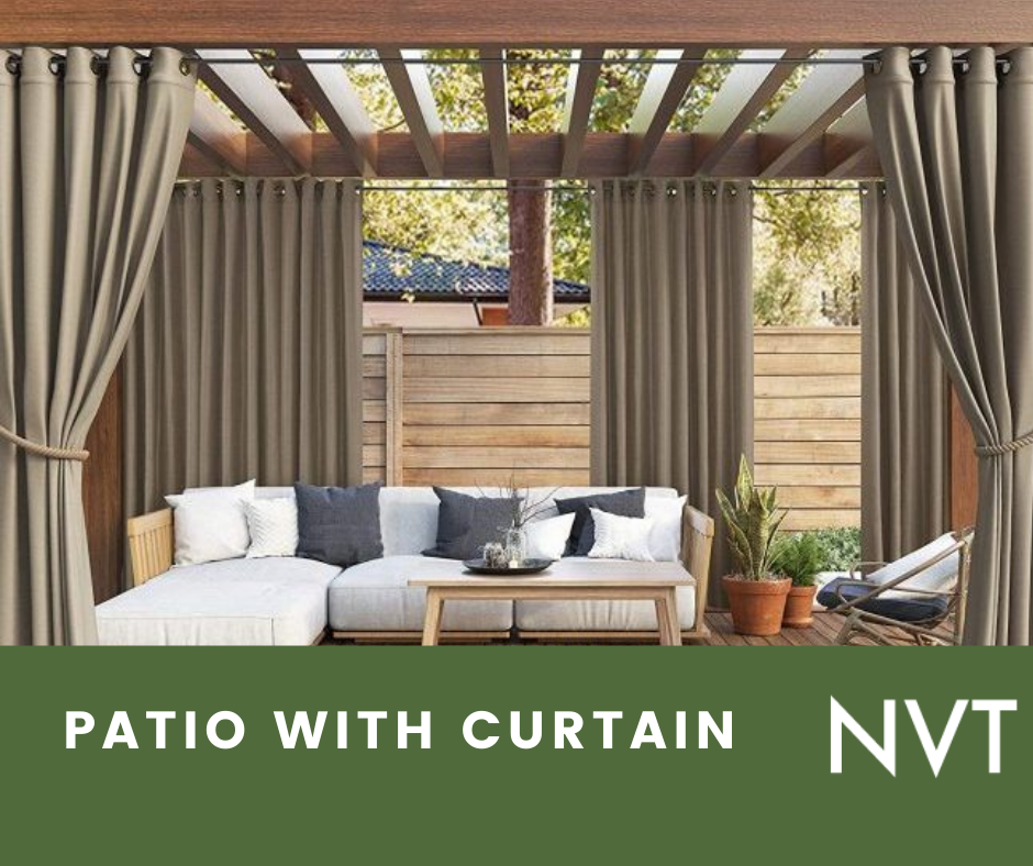 Patio with curtain terrace design