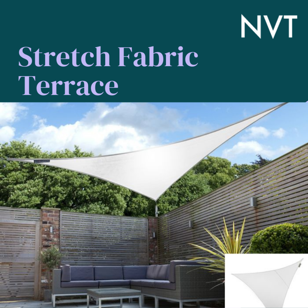 Stretch fabric terrace design