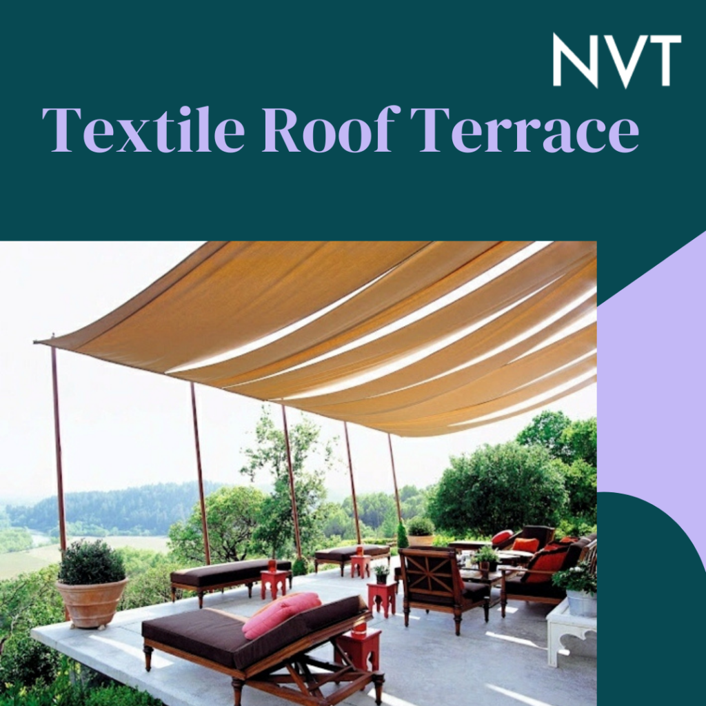 Textile roof terrace design