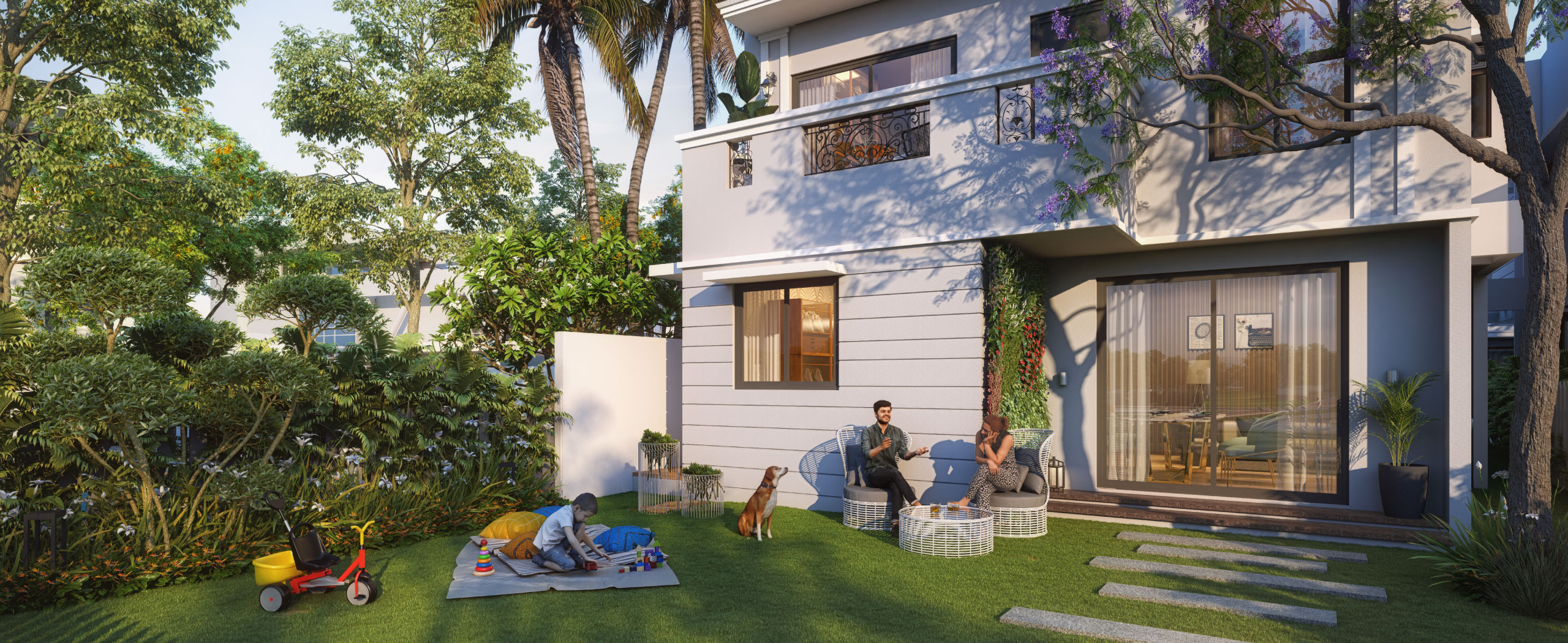 A Wonderful World -backyard villa