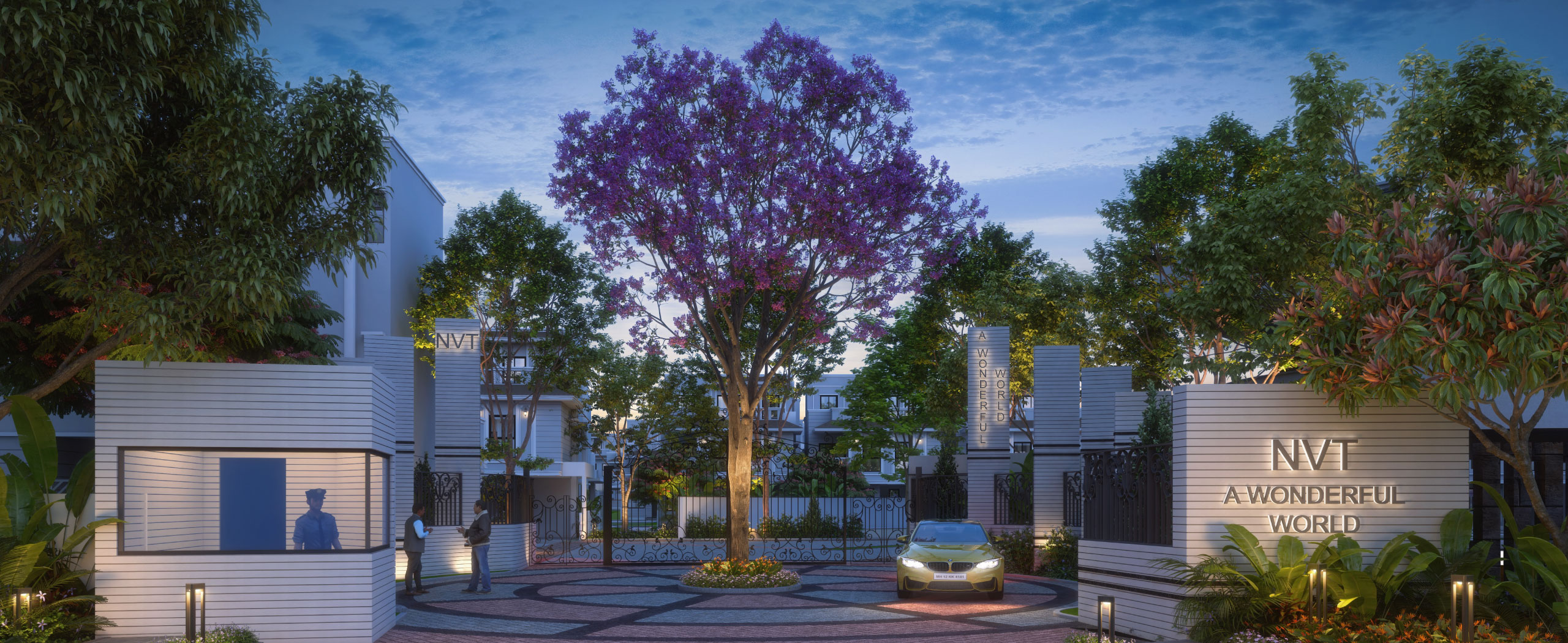 A Wonderful World -villa entrance